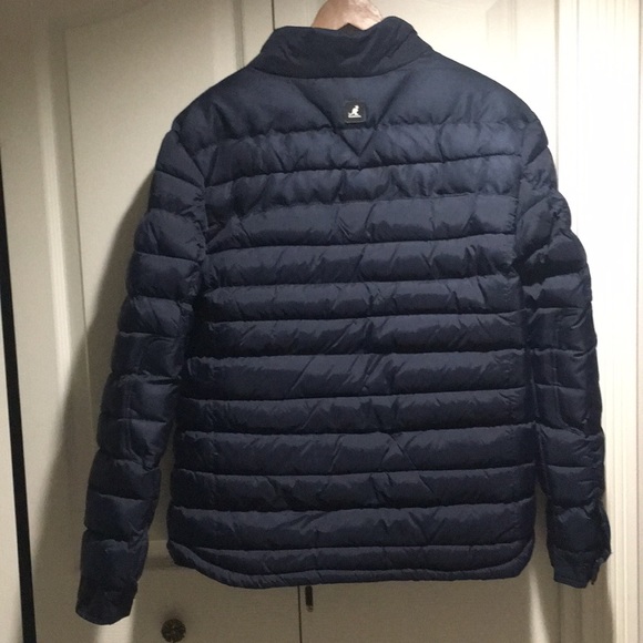 Kangol Double Zip Button Collar Wind Breaker Coat - Picture 6 of 12